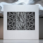 Leaf wall decor panels made from high-quality MDF wood