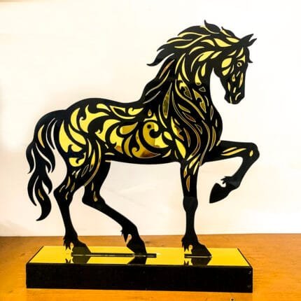 Majestic Horse Silhouette Table Decor made with premium acrylic