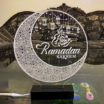Golden glow Ramadan night lamp Islamic decor