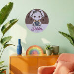 Custom baby name sign board for nursery decoration