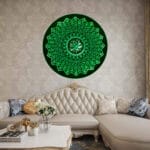 99 Names of Muhammad (SAW) LED Mirror Wall Art |  Islamic LED Mirror Decor - Image 3