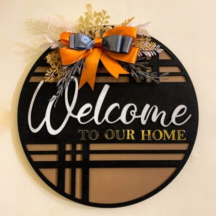 Premium welcome board for living room or entrance wall