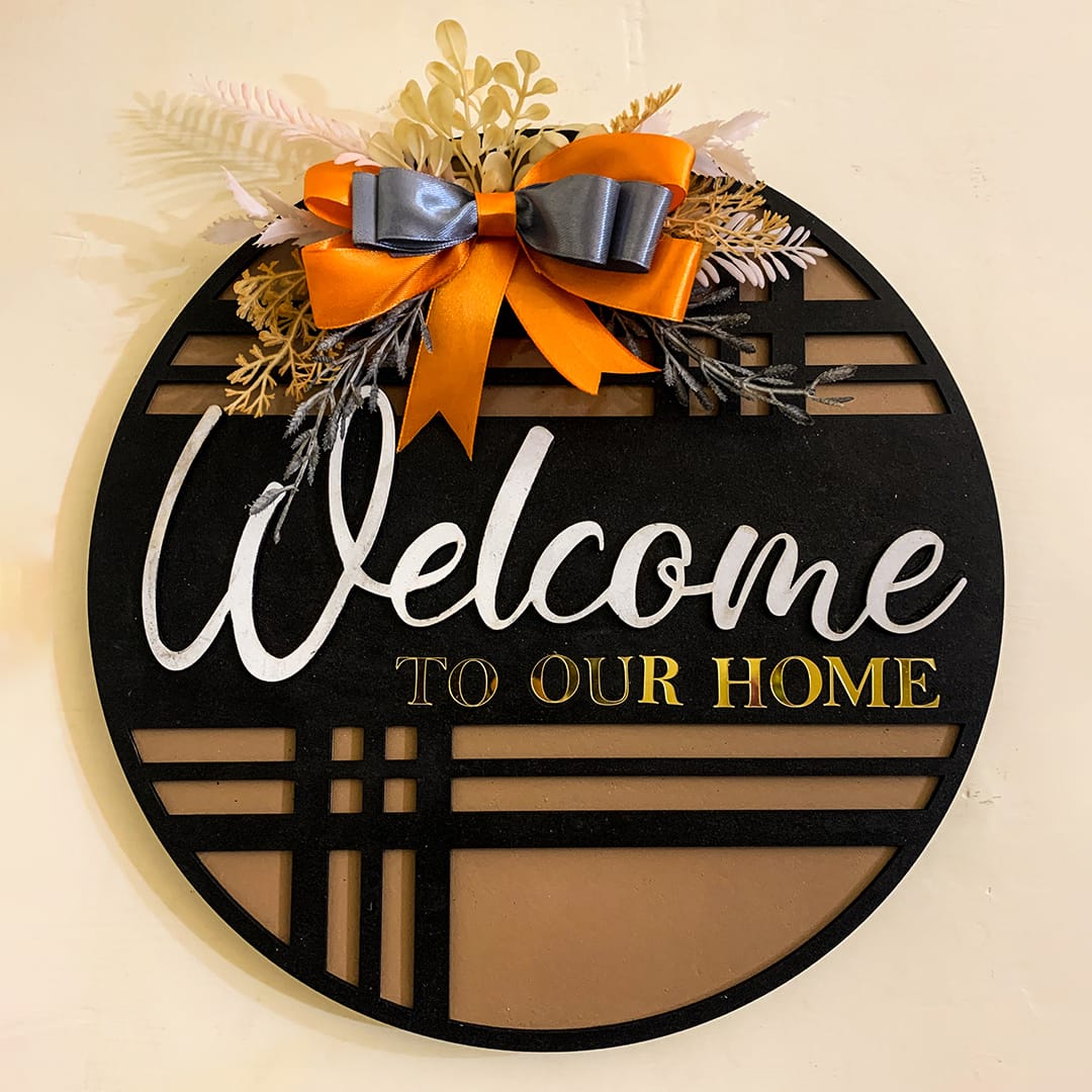 Premium welcome board for living room or entrance wall