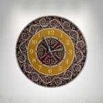 Designer Acrylic Mirror Wall Clock Front View