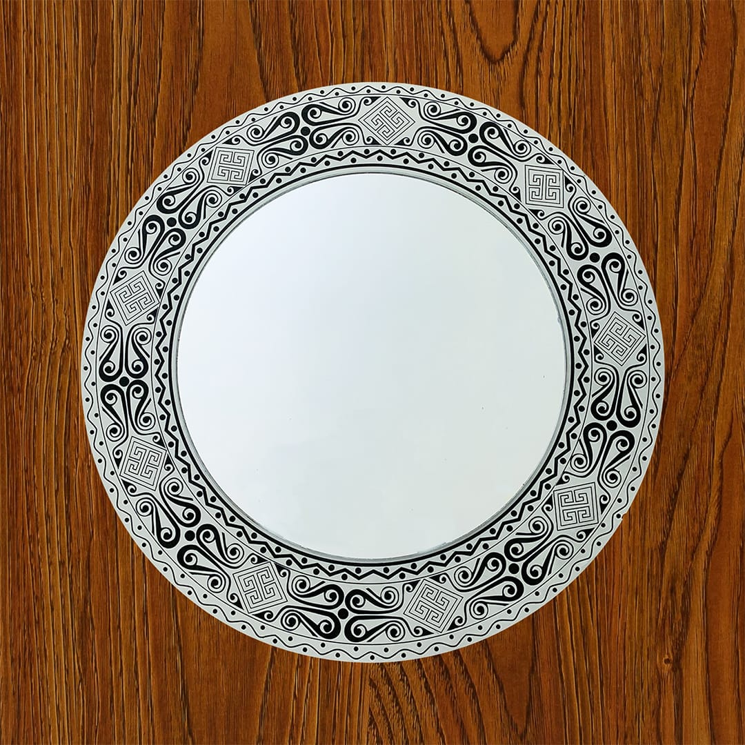 Mandala mirror laser engraved MDF wall décor