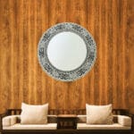 Luxury mandala mirror wall art for living room