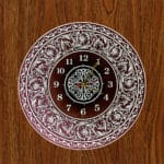 Royal Mandala Acrylic Mirror Wall Clock Front View