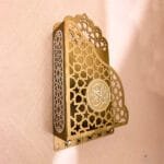 Decorative wall mounted metal Quran stand for home mosque